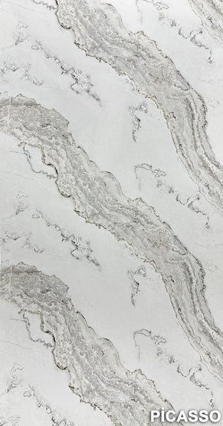 PANOU DECORATIV PVC imitatie marmura PICASSO, 122 x 270 cm