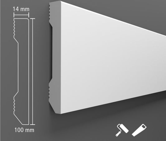 Plinta duropolimer A308 2400x100x14 mm