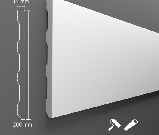 Plinta duropolimer A309 2400x200x14 mm